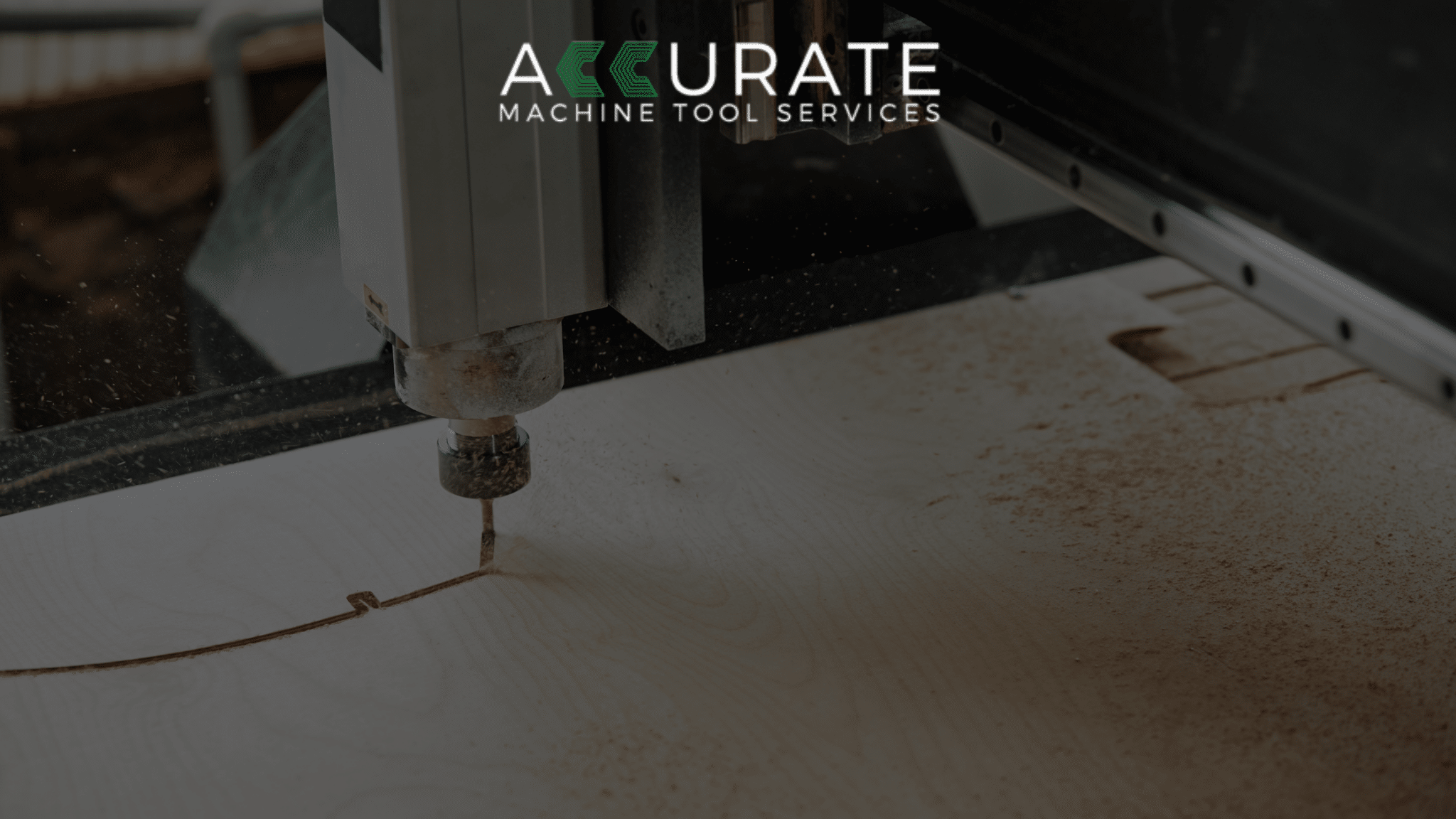 A precise cut is made made by a CNC machine to demonstrate the cnc solutions available in shops.